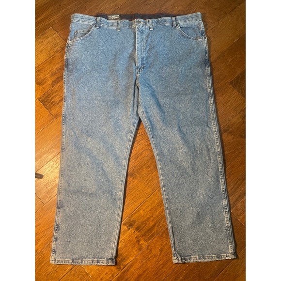 Riders by Lee Comfort Flex Regular Fit Men Jeans 50x28 Blue Denim Pants NWT - Picture 2 of 5